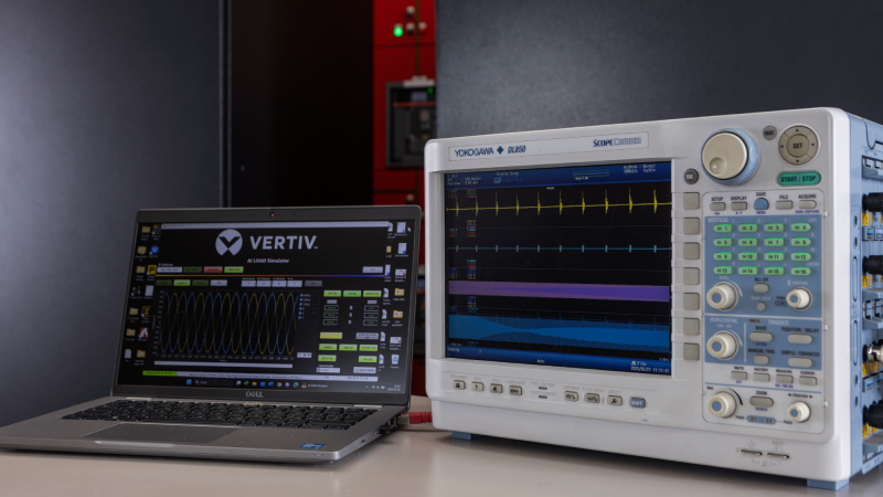 Vertiv laptop, equipment, and software image